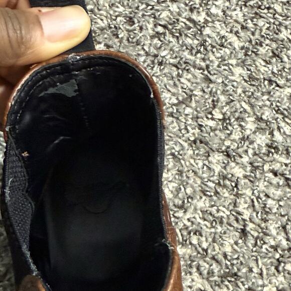 Dr Martens Women's Flora Croc Chelsea Boots Brown Leather Size 7 US - Picture 8 of 11